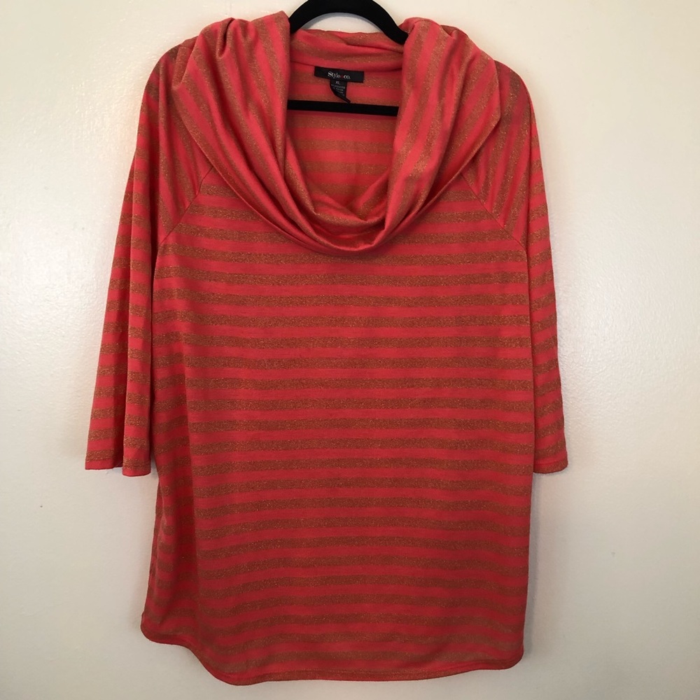 Style & Co Stripped Pullover XL